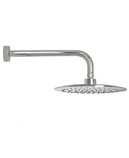 Ria 230 Chrome shower head&300 wall shower arm